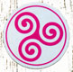 Klikit evit brasaat ha gwelet titouroù : Triskell roz (foñs treuzwelus)